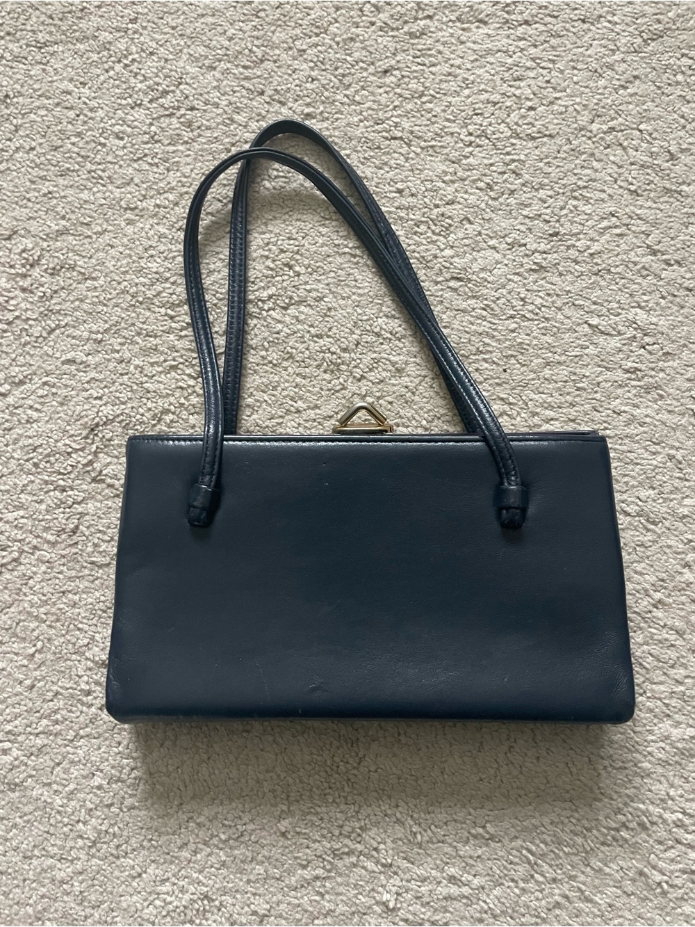 Ande - Vintage 1950s / 1960s Clutch Leather Hand Bag